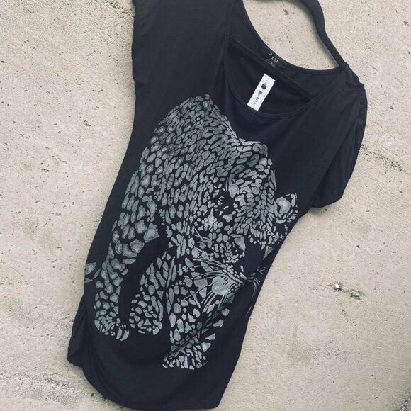 2000s leopard slouchy tee - Picture 2 of 6